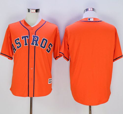 Astros Blank Orange New Cool Base Stitched MLB Jersey - Click Image to Close